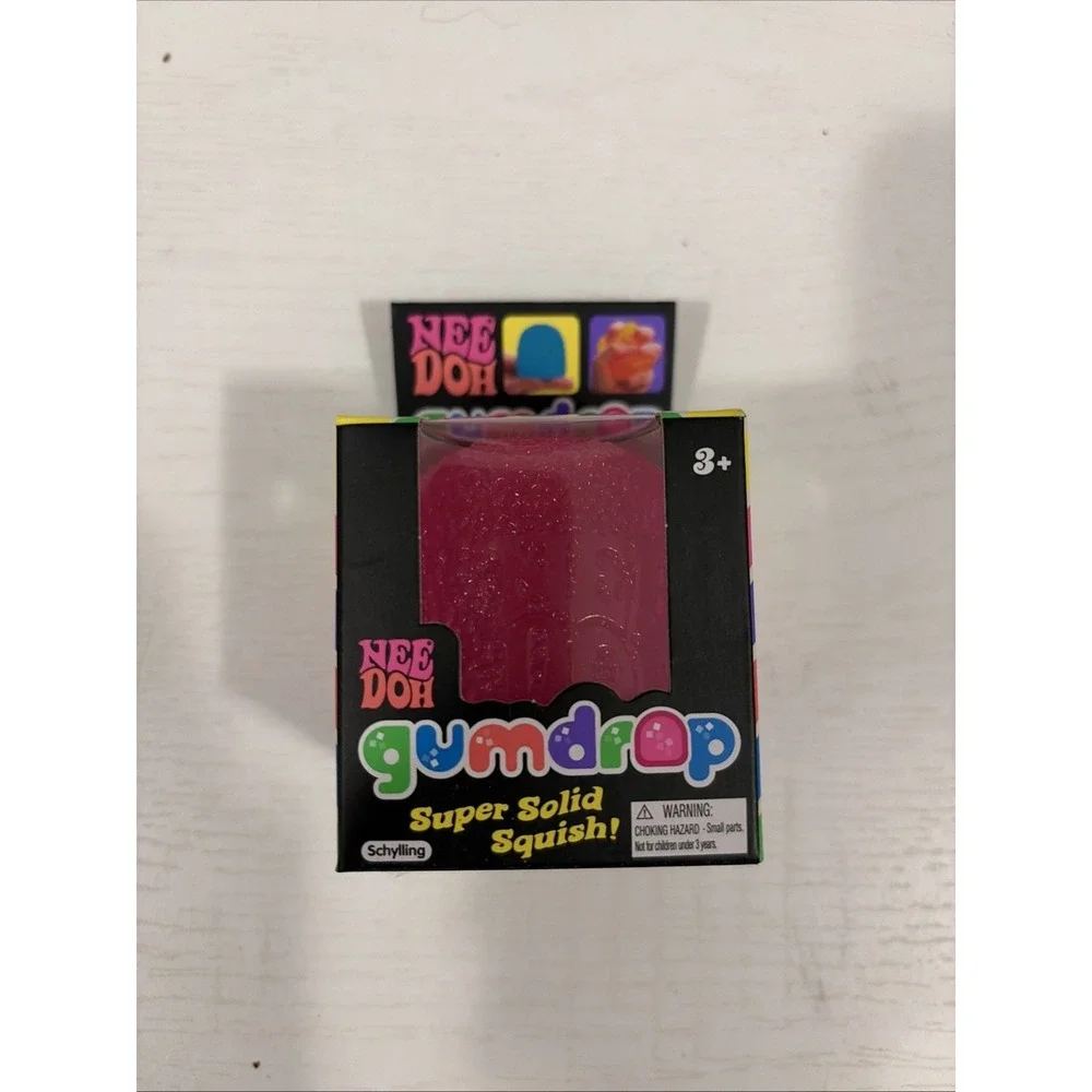 Schylling NeeDoh Gumdrop Super Solid Squish Brown Sensory Toy Ages 3+ NIB
